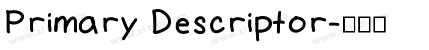 Primary Descriptor字体转换